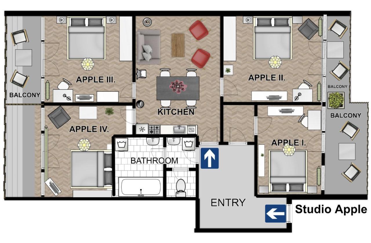 New Town - Apple Apartments Prague Extérieur photo